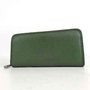 Authentic LOEWE anagram zip around purse leather [Used]